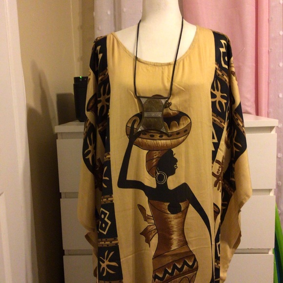 Magic. Long Tunic w Ethnic Design. OS. NWT. - Picture 5 of 8